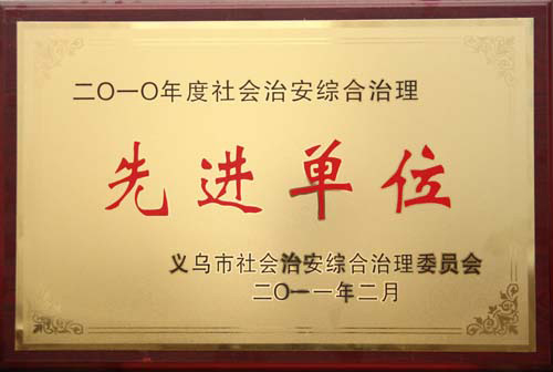 社会治安综合治理先进单位